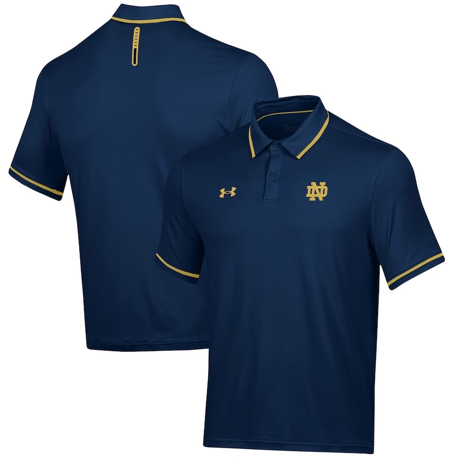 

Поло с коротким рукавом Under Armour Notre Dame Fighting Irish, нави