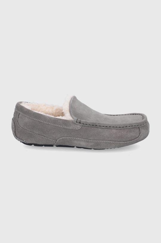 

Кожаные тапочки Ugg, серый