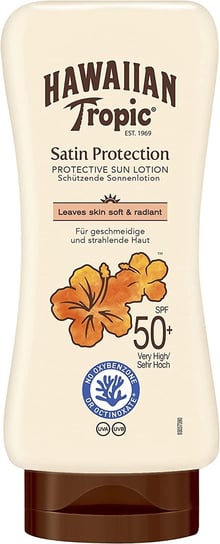 Гавайский тропик, атласная защита кожи, мягкий и сияющий солнцезащитный лосьон SPF50, Hawaiian Tropic