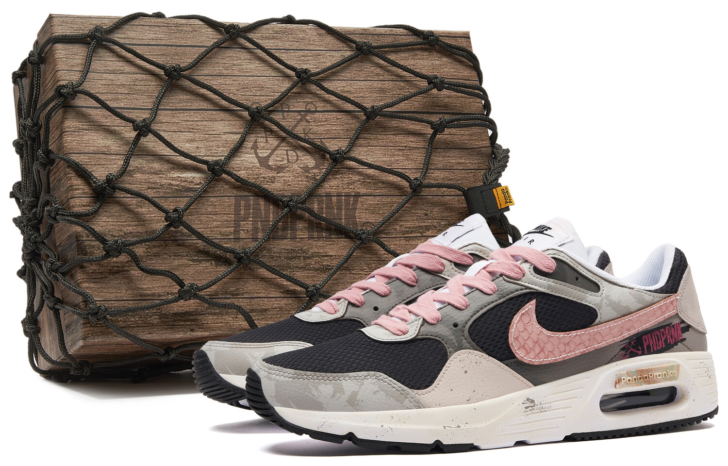 

Кроссовки Air Max SC мужские с низким верхом, черные/розовые/коричневые Nike