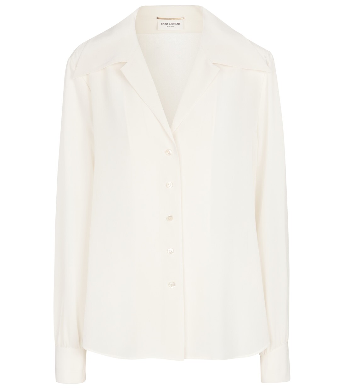 

Шелковая рубашка SAINT LAURENT, белый