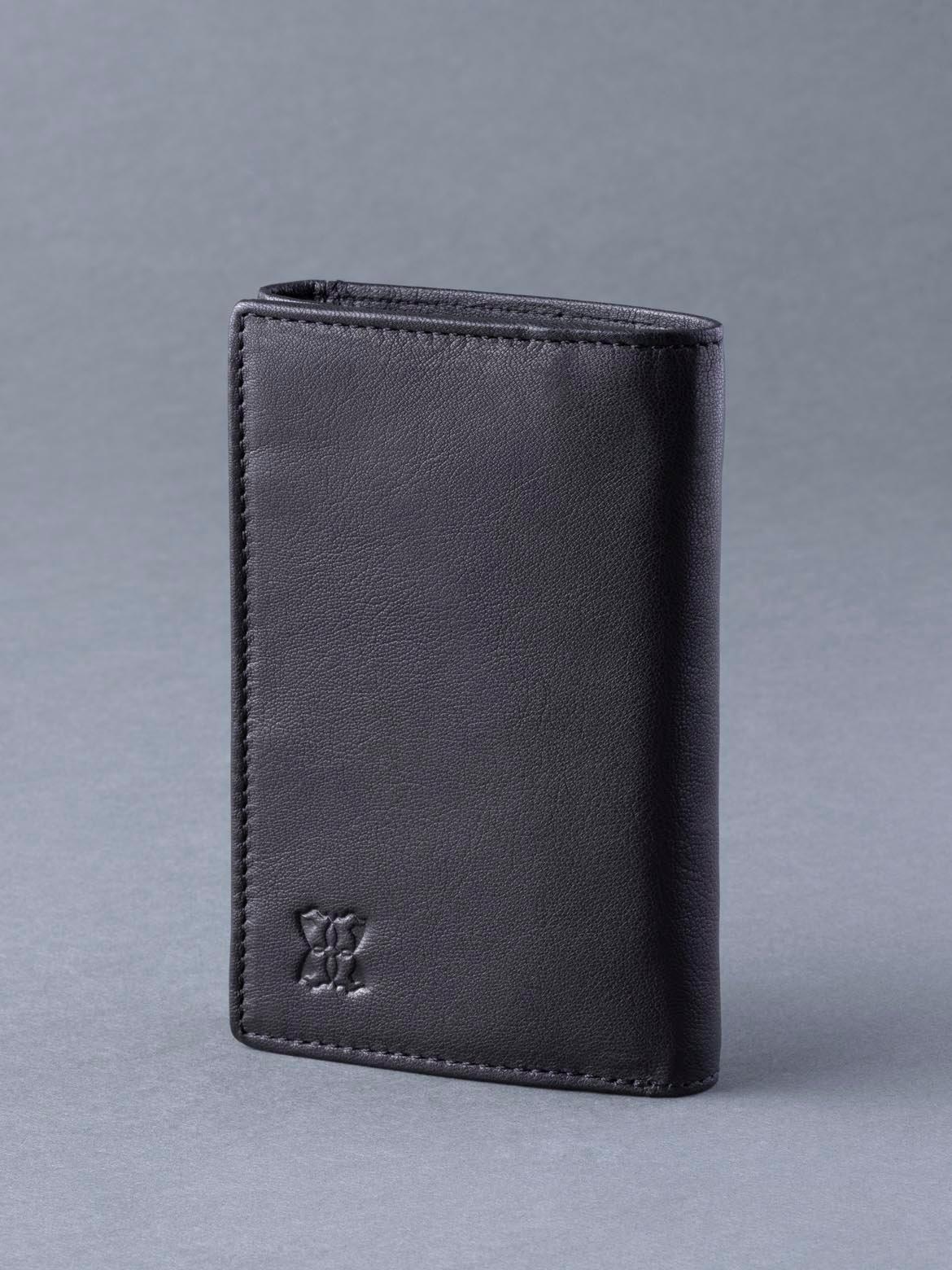 Кожаный кошелек в три сложения 'Bowston' Lakeland Leather, черный