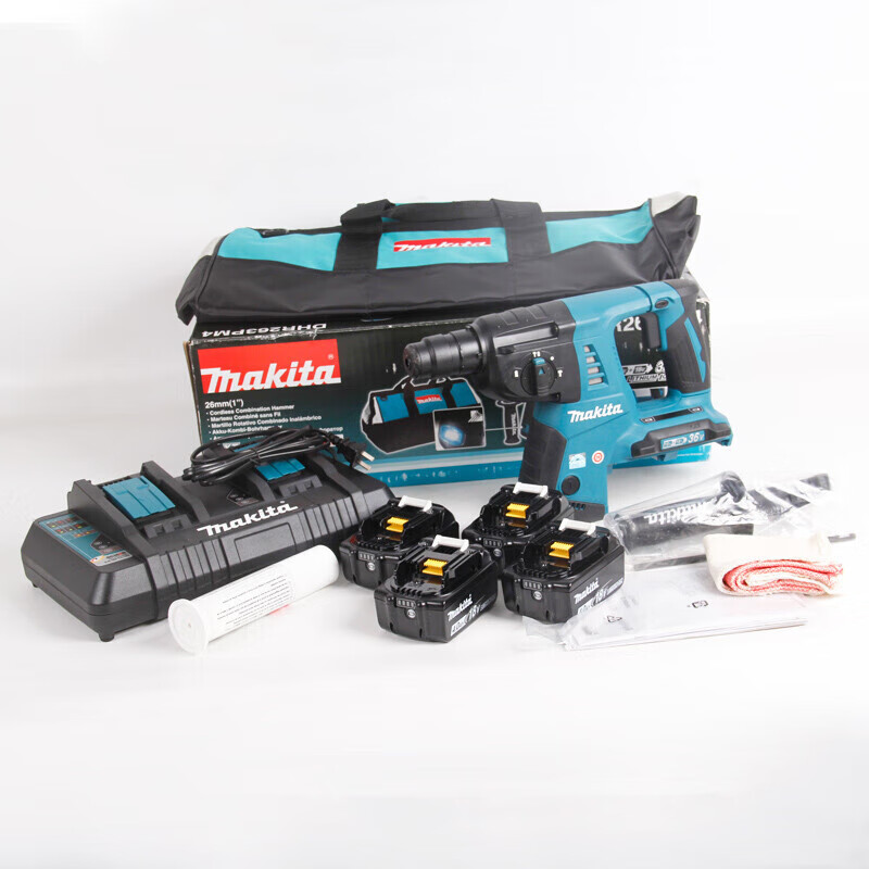 Перфоратор Makita DHR263PM4 + четыре аккумулятора 36V/4.0Ah