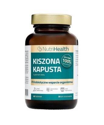 

NutriTab Elite, NutriHealth Квашеная капуста, пищевая добавка, 60 таб.