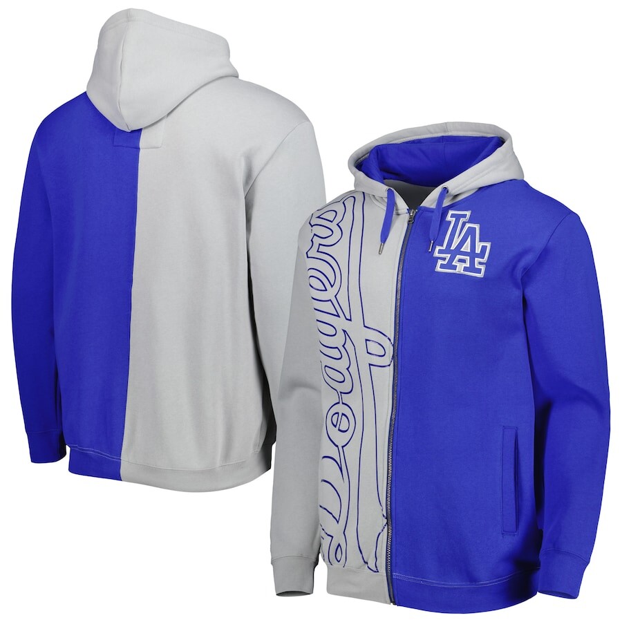 

Толстовка на молнии Mitchell & Ness Los Angeles Dodgers, роял