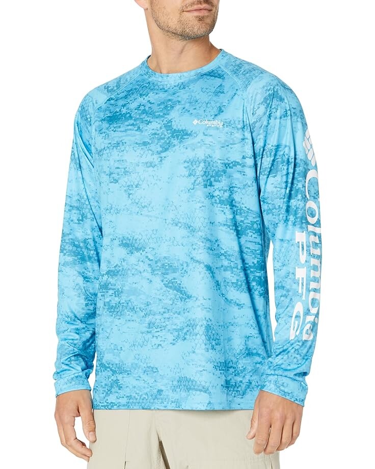 Рубашка Columbia Super Terminal Tackle Long Sleeve Shirt, цвет Riptide PFG Camo