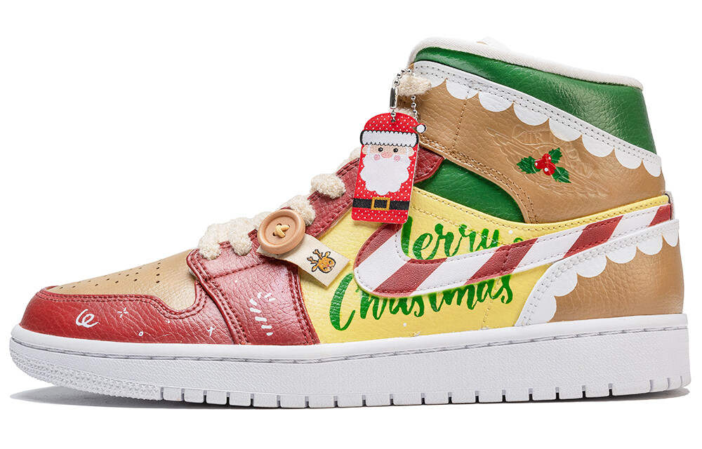 

Кроссовки Air Jordan 1 Vintage Basketball Shoes Women's Mid-top Red, красный