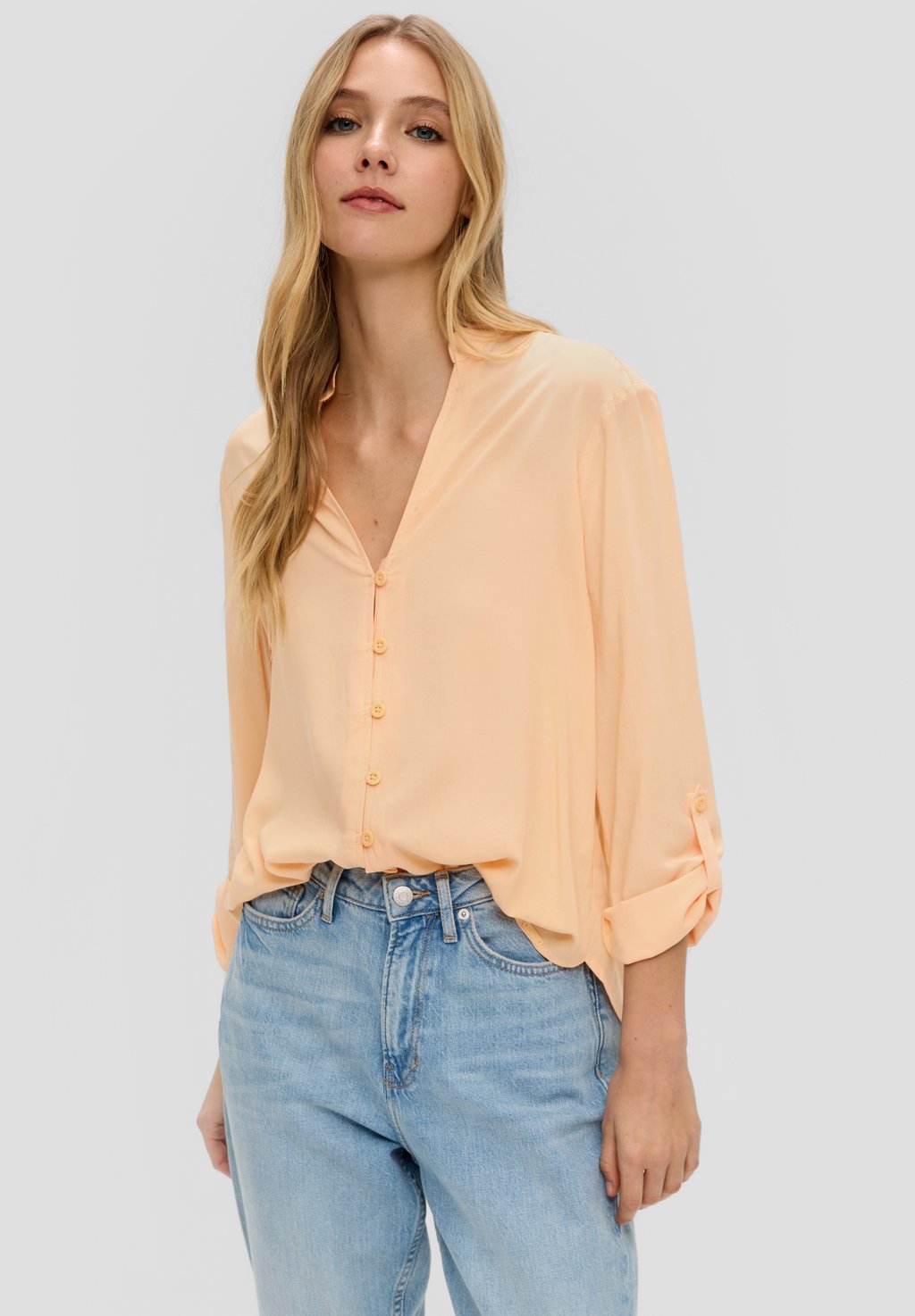 Блузка-рубашка QS, цвет mango