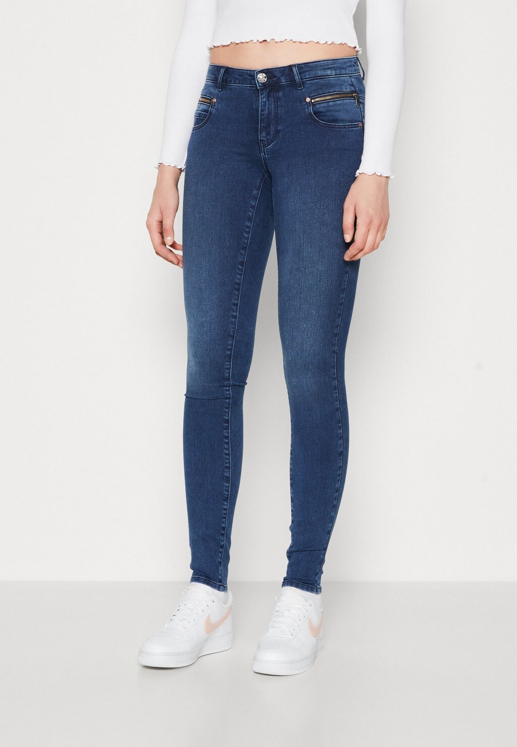 

Джинсы Skinny Fit Onlroyal Zip ONLY, цвет dark blue denim
