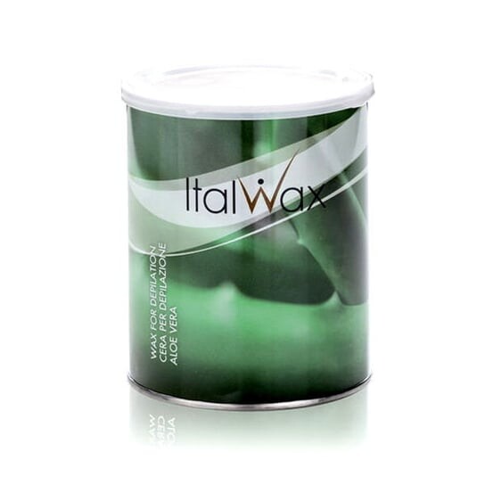 

Ароматный прозрачный воск для депиляции в банке 800 мл. ItalWax Aloe, Зеленый