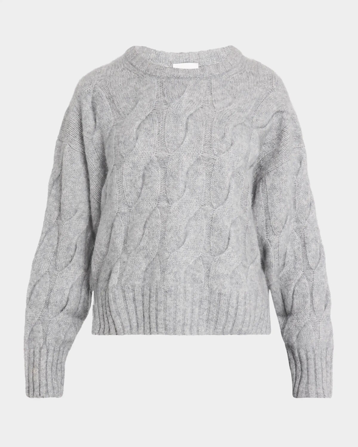 

Кашемировый шелковый свитер с косами Allude, цвет Carrara Mel