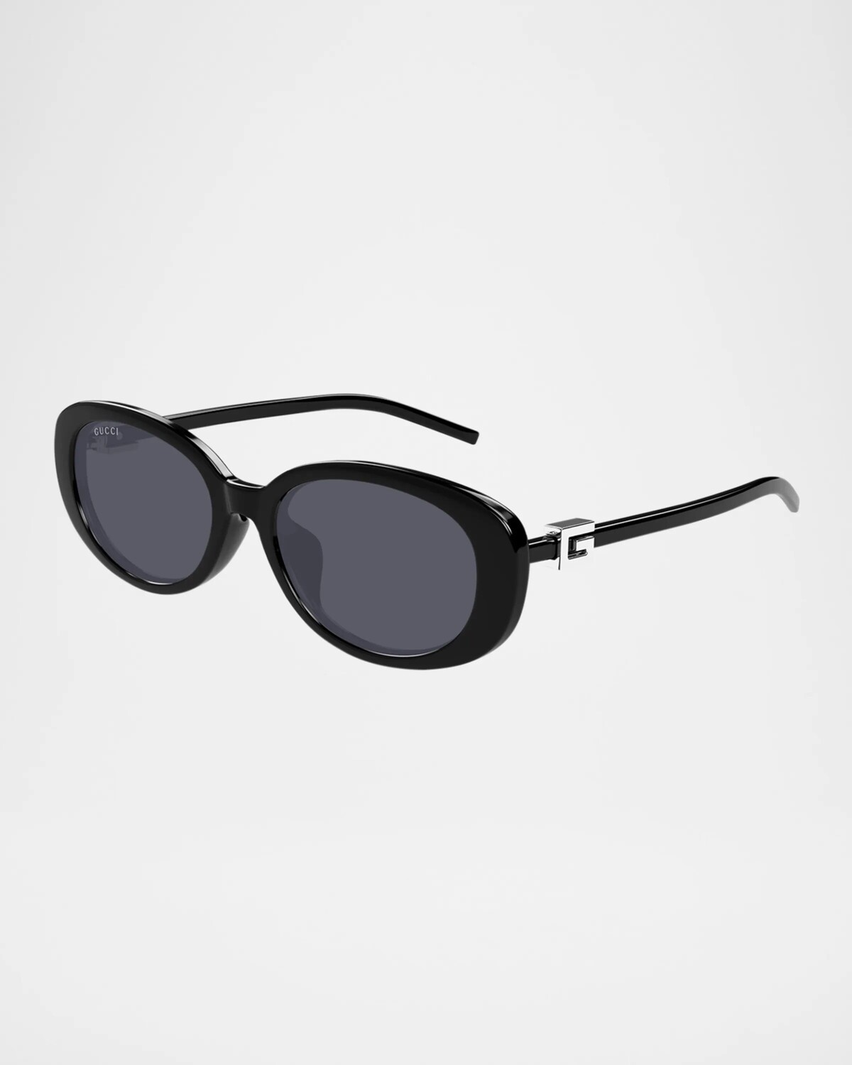 

Пластиковые солнцезащитные очки «кошачий глаз» Gucci, цвет Shiny Black