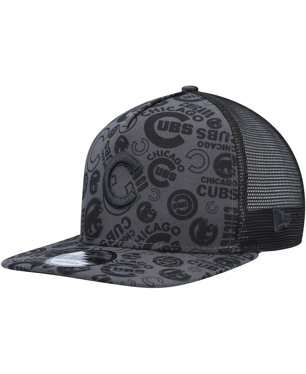 

Мужская черная кепка Chicago Cubs с А-образным вырезом 9FIFTY Trucker Snapback New Era