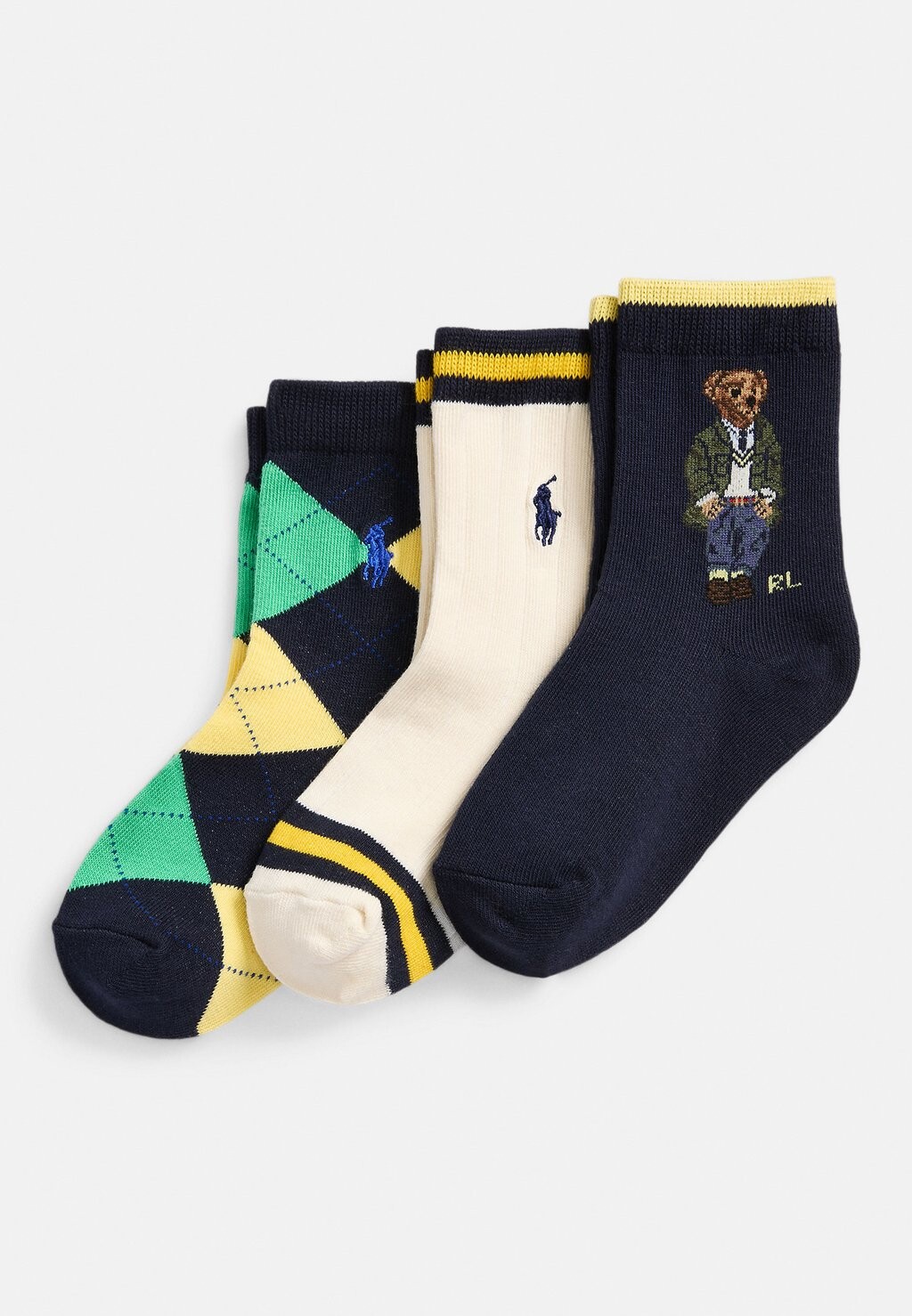 

Носки CREW 3 PACK Polo Ralph Lauren, цвет multi-coloured