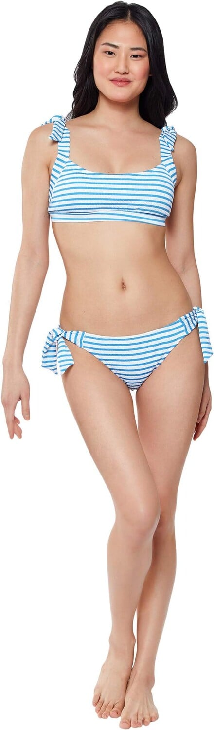 

Плавки Jessica Simpson Sunshine Stripe Tie Side Hipster Bottoms, цвет Bluebell Stripe
