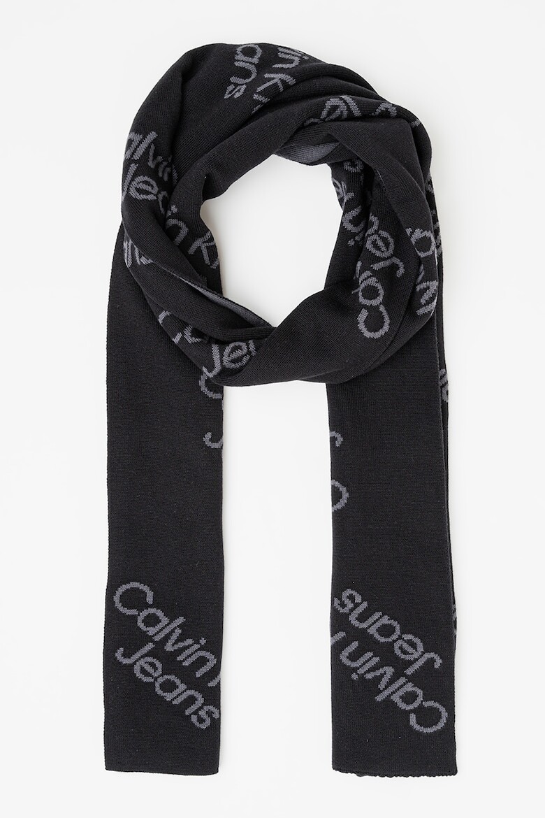 

Шарф с логотипом Calvin Klein Jeans, черный