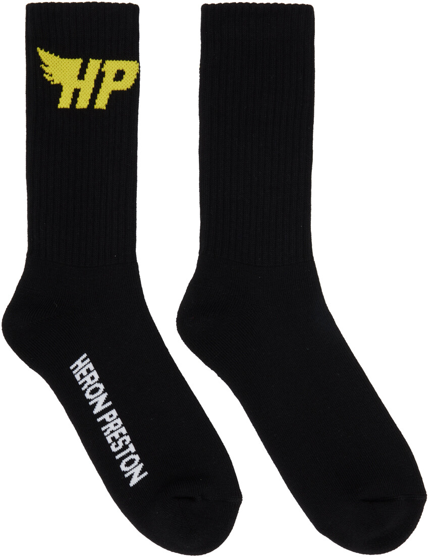 

Черные и желтые носки HP Fly Heron Preston