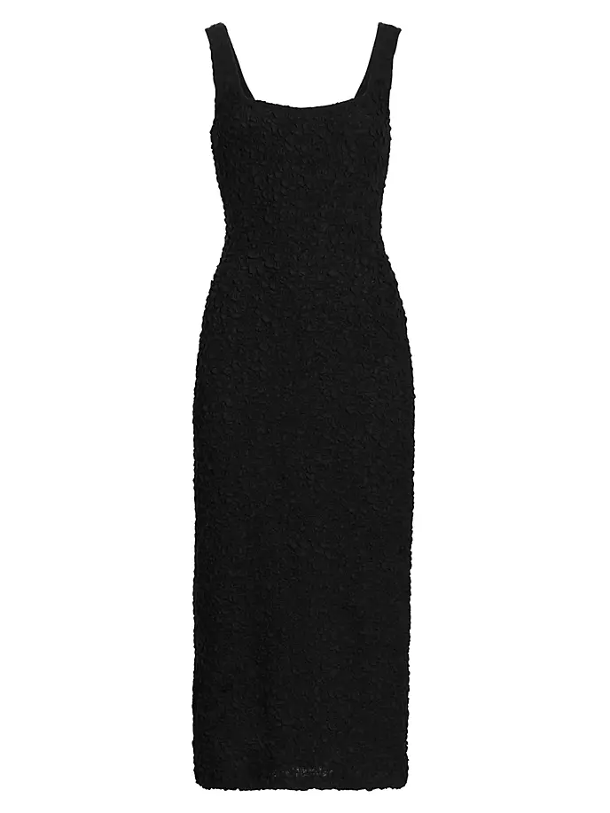 Текстурированное платье миди без рукавов Sloan Mara Hoffman, черный mara размер 40 черный