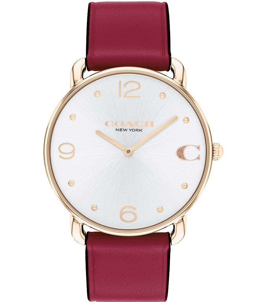 Женские часы-браслет COACH Elliot с красным ремешком, красный браслет aleska с красным агатом