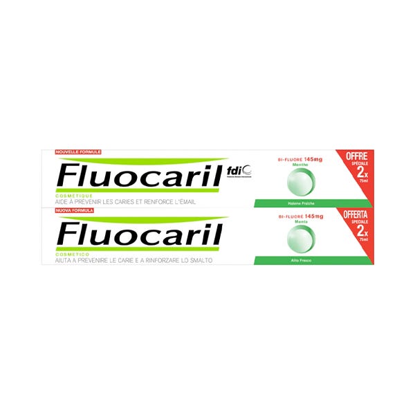 цена Duplo Bi Fluoré Mint 2 шт Fluocaril