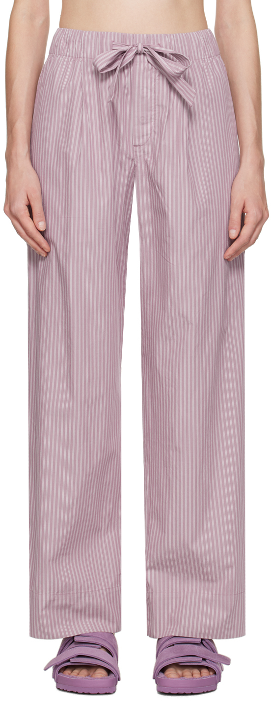 Пурпурные пижамные брюки Birkenstock Edition Tekla, цвет Mauve stripes