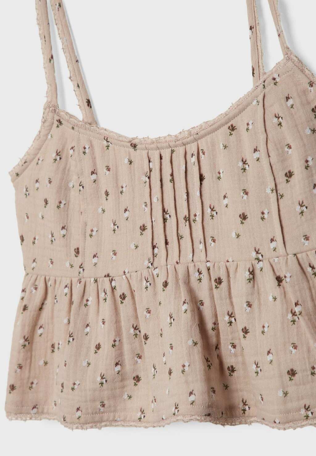 

Топ PRINTED STRAPPY Stradivarius, светло-розовый