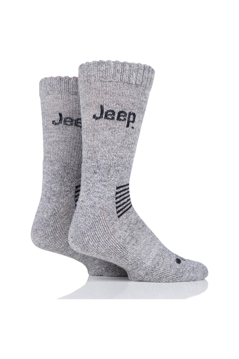 2 пары носков из смеси шерсти Jeep, серый толстовка jeep силуэт свободный средней длины размер m серый
