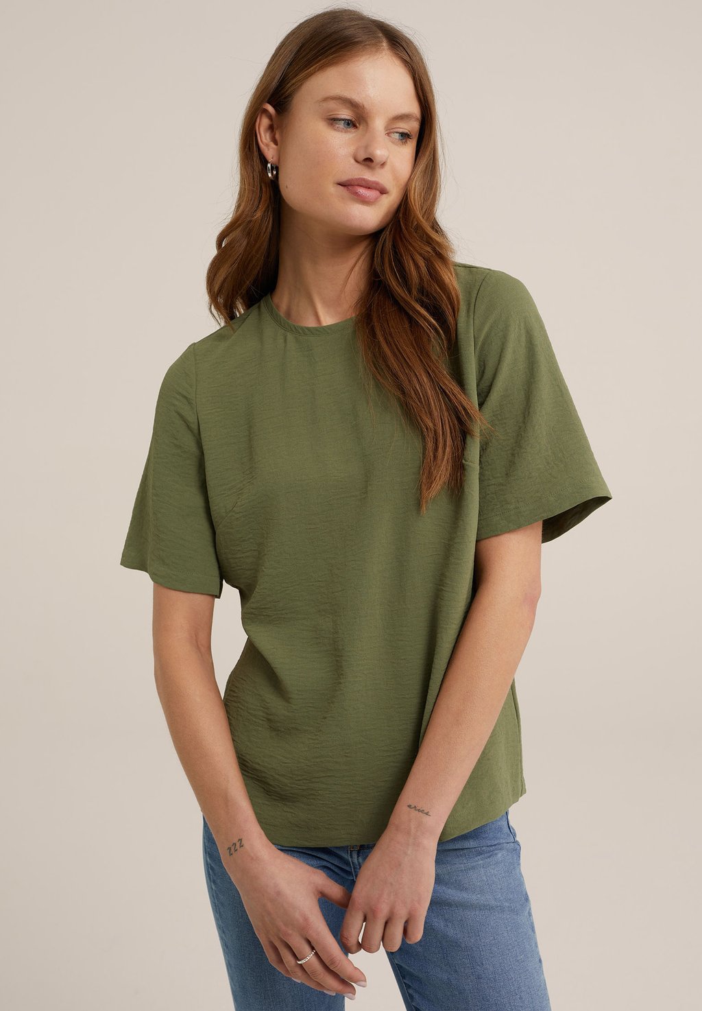 Блузка WE Fashion, цвет green