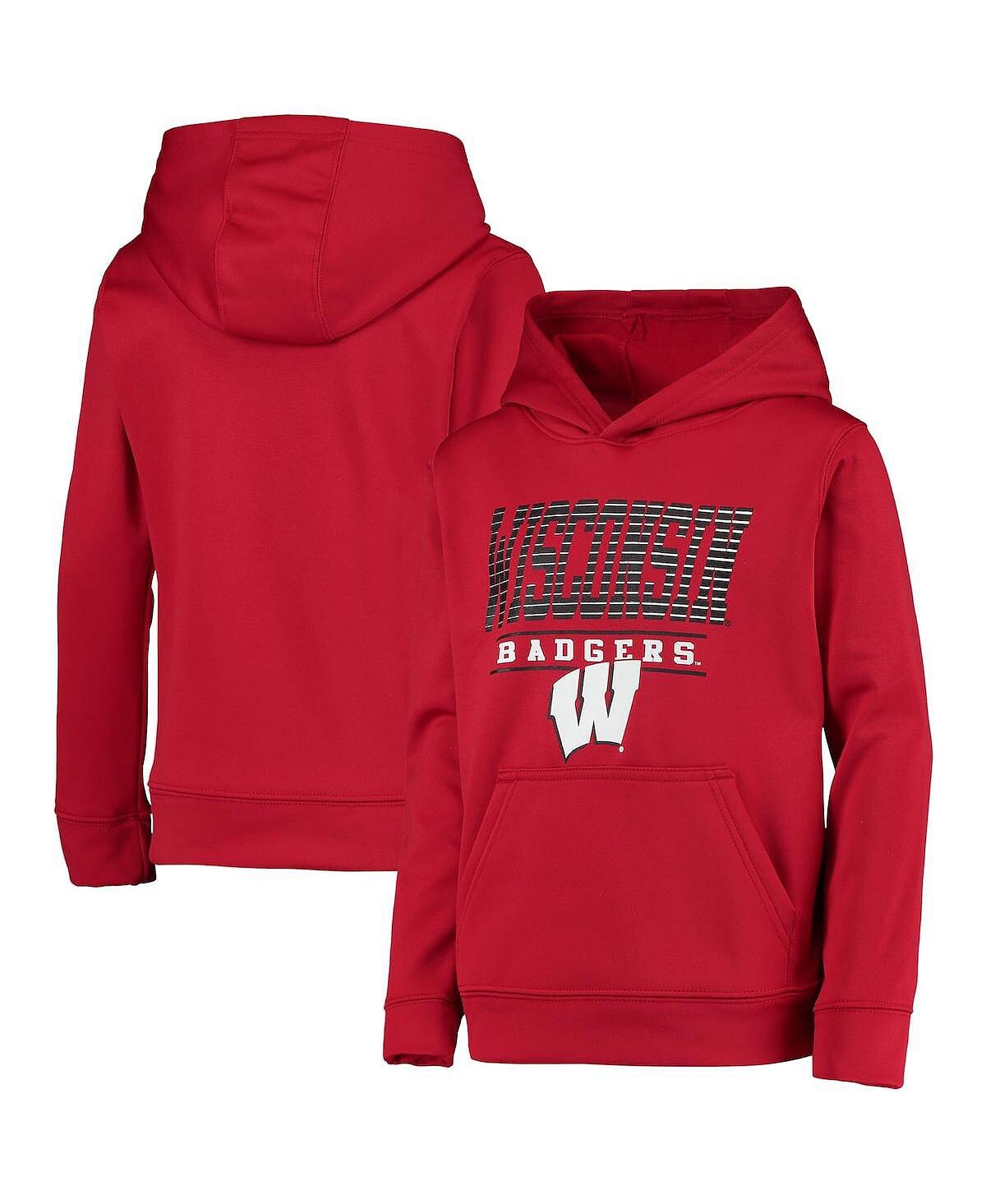 

Толстовка с капюшоном Big Boys Red Wisconsin Badgers Fast Outerstuff