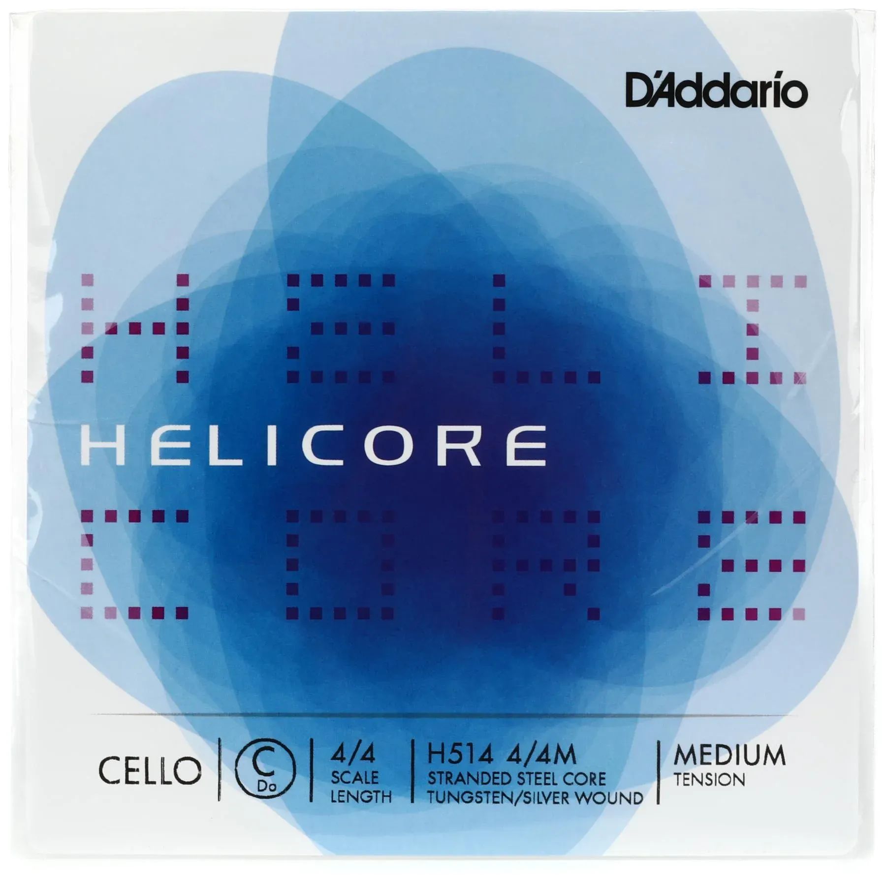 

D'Addario H514, 4/4 метра, струна C для виолончели Helicore, размер 4/4, среднее натяжение