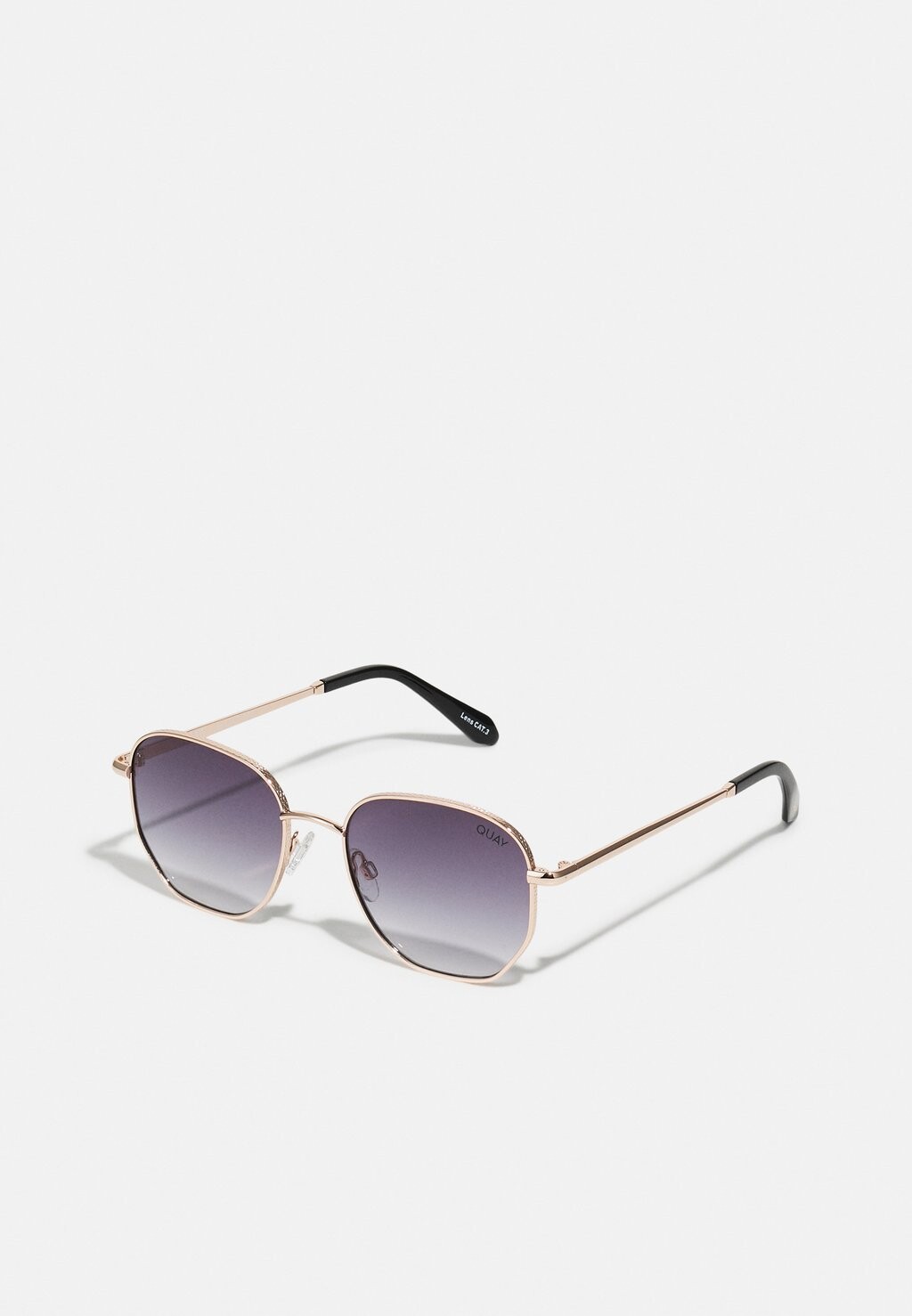 

Солнцезащитные очки Big Time Texture Unisex QUAY AUSTRALIA, цвет gold-coluered/smoke gradient
