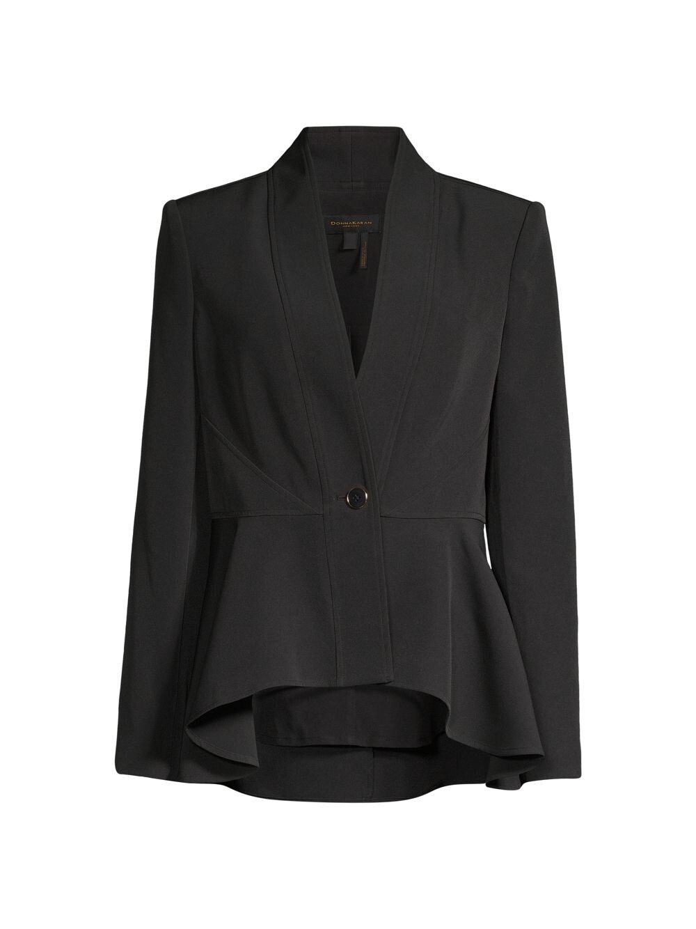 

Технический блейзер с баской Donna Karan New York, черный