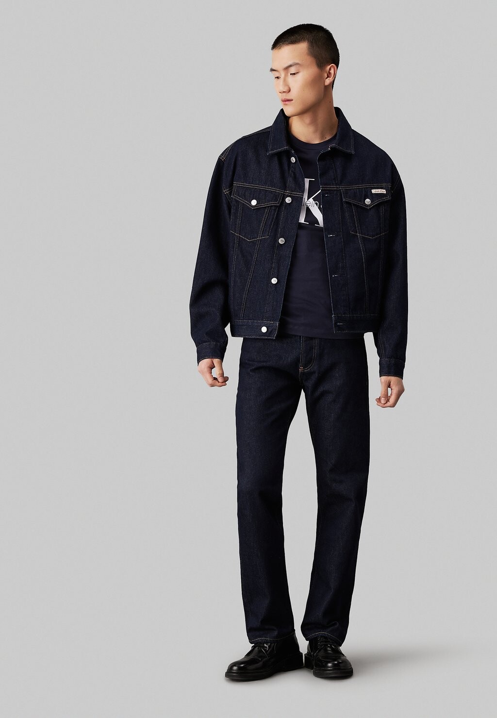 

Джинсовая куртка Calvin Klein Jeans, темно-синий деним