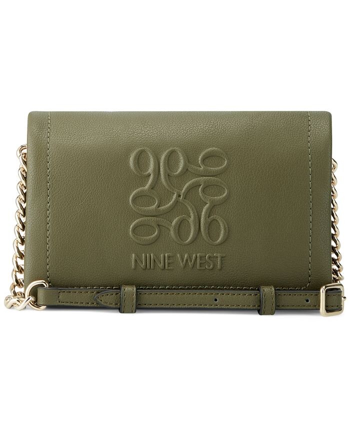 

Женская мини-сумка через плечо Emmaline с клапаном Nine West, зеленый