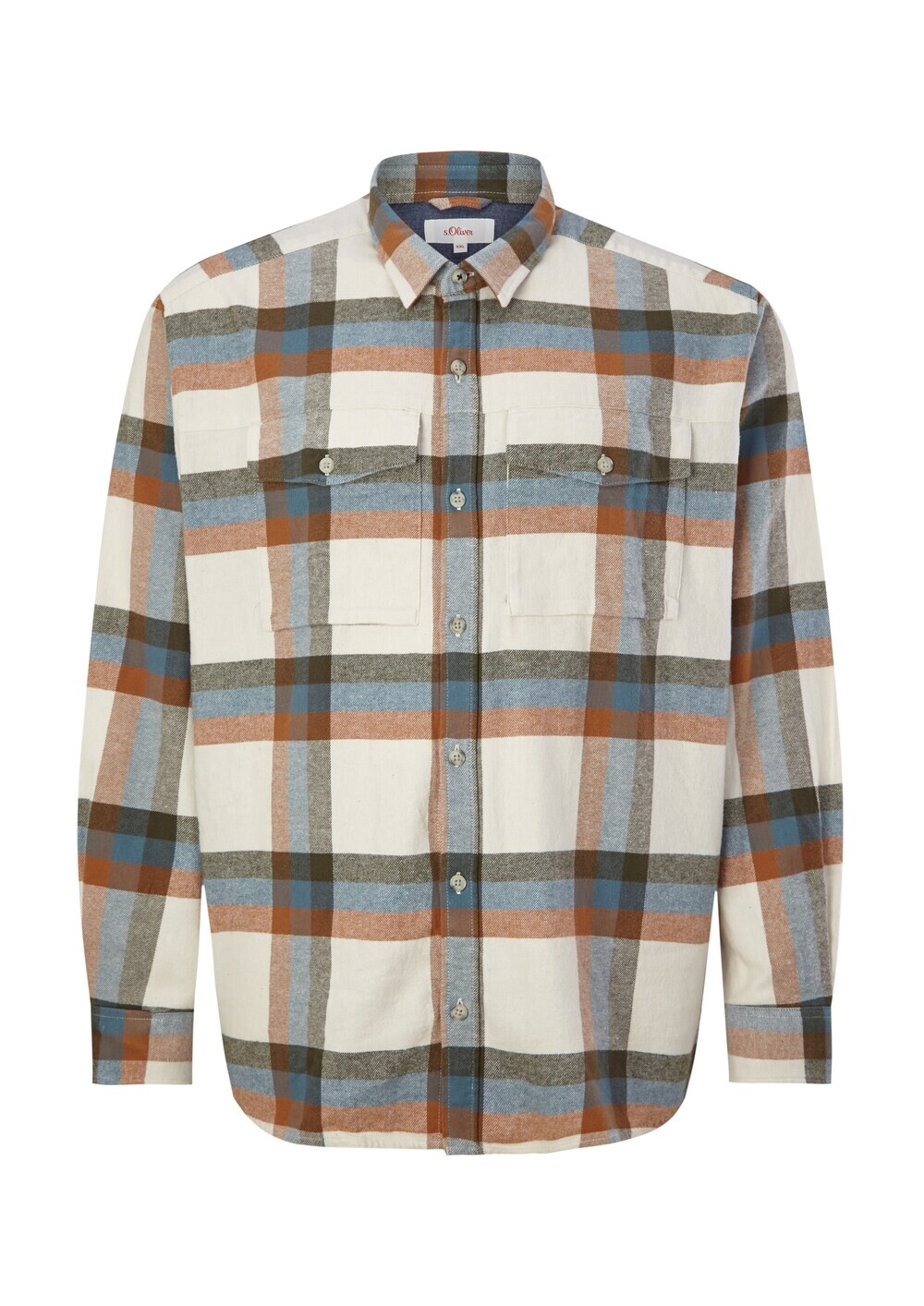 

Рубашка на пуговицах стандартного кроя s.Oliver Men Big Sizes, белый