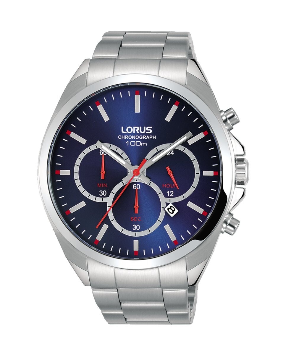 

Мужские часы Sport man RT363GX9 со стальным и серебряным ремешком Lorus, серебро
