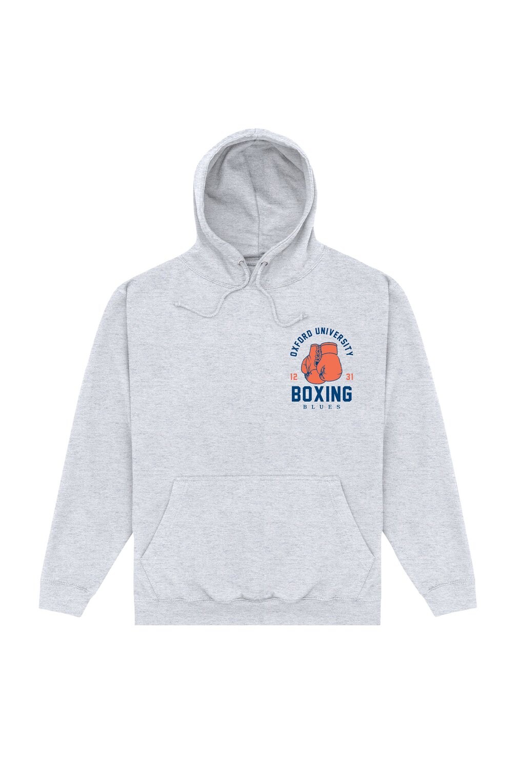 толстовка university emblem henry tiger цвет heather grey Толстовка Oxford University Boxing Henry Tiger, цвет heather grey