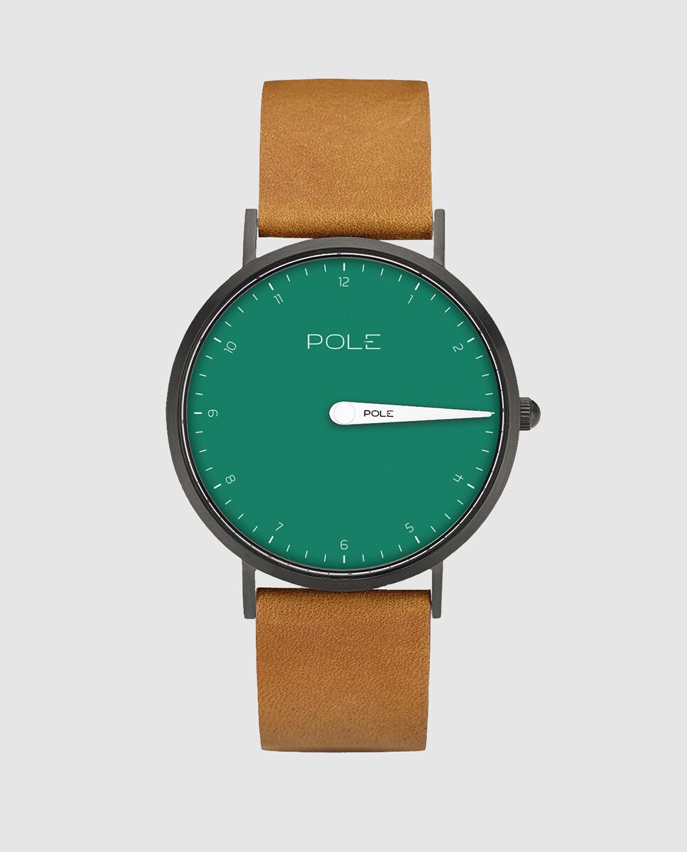 Pole Watches Женские часы THE 36 N-1003AQ-BL09 из верблюжьей кожи Pole Watches, коричневый