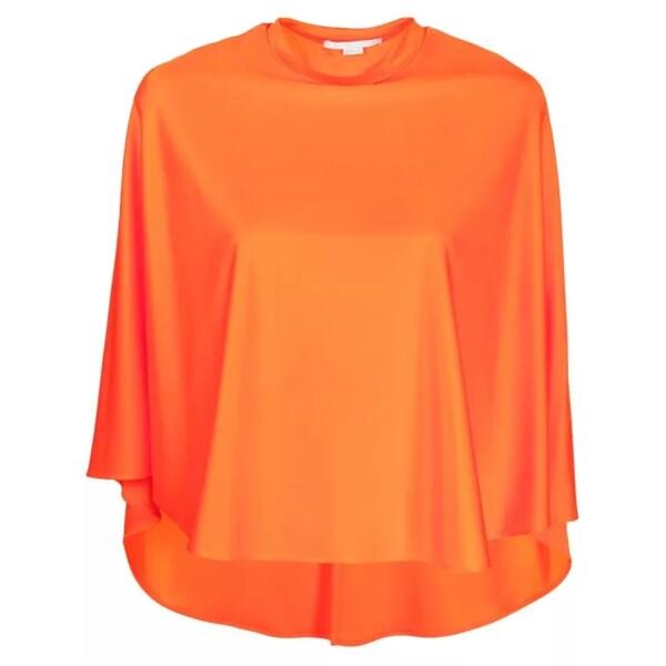 

Футболка satin cape top Stella Mccartney, оранжевый