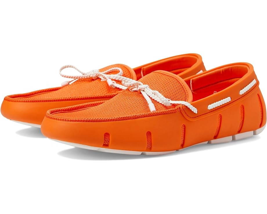 

Лоферы SWIMS Braided Lace Loafer, цвет Orange/White