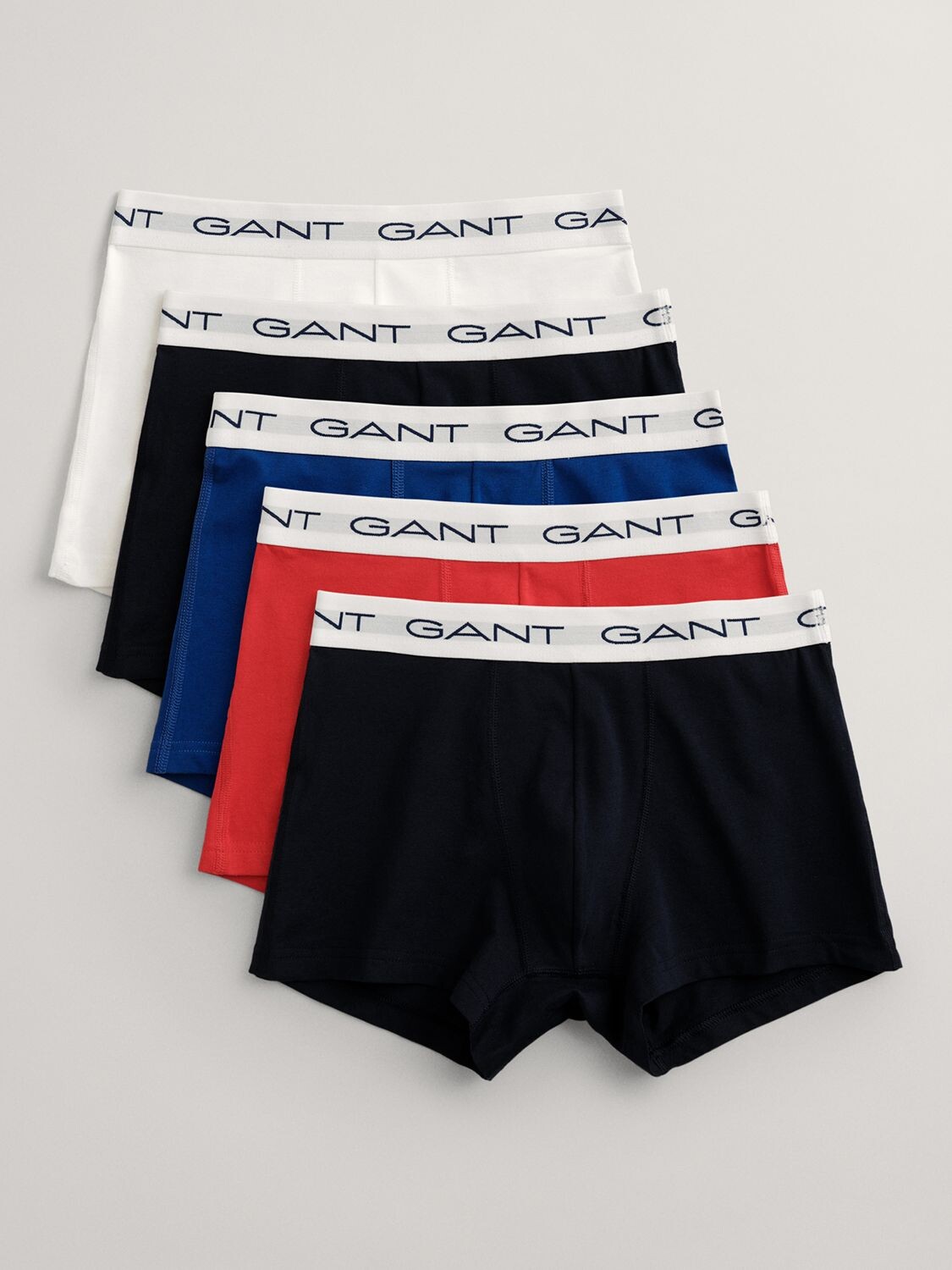 

Трусы из хлопкового эластичного джерси GANT, черный/красный/синий
