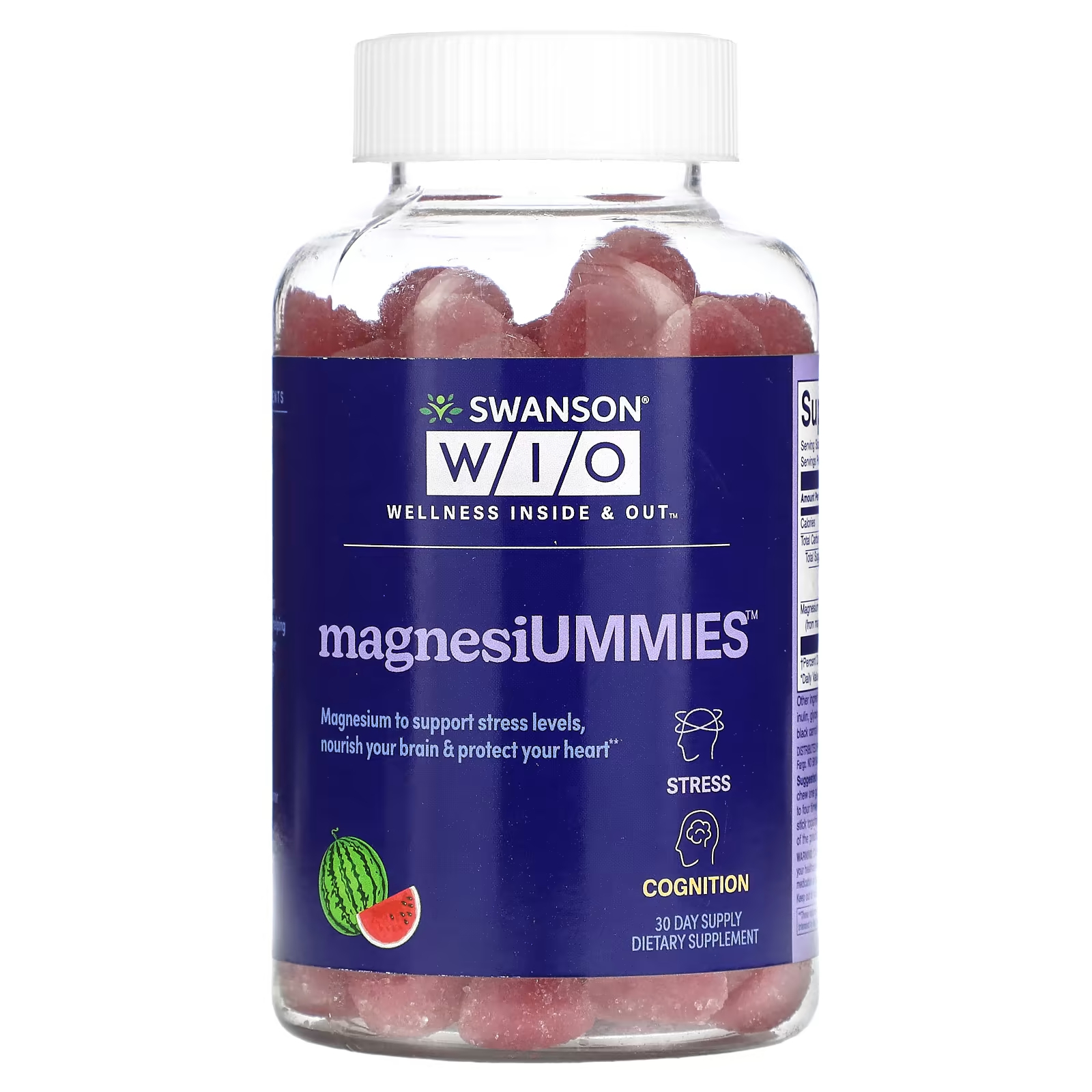 Пищевая добавка Swanson Wio MagnesiUmmies арбуз, 120 жевательных конфет