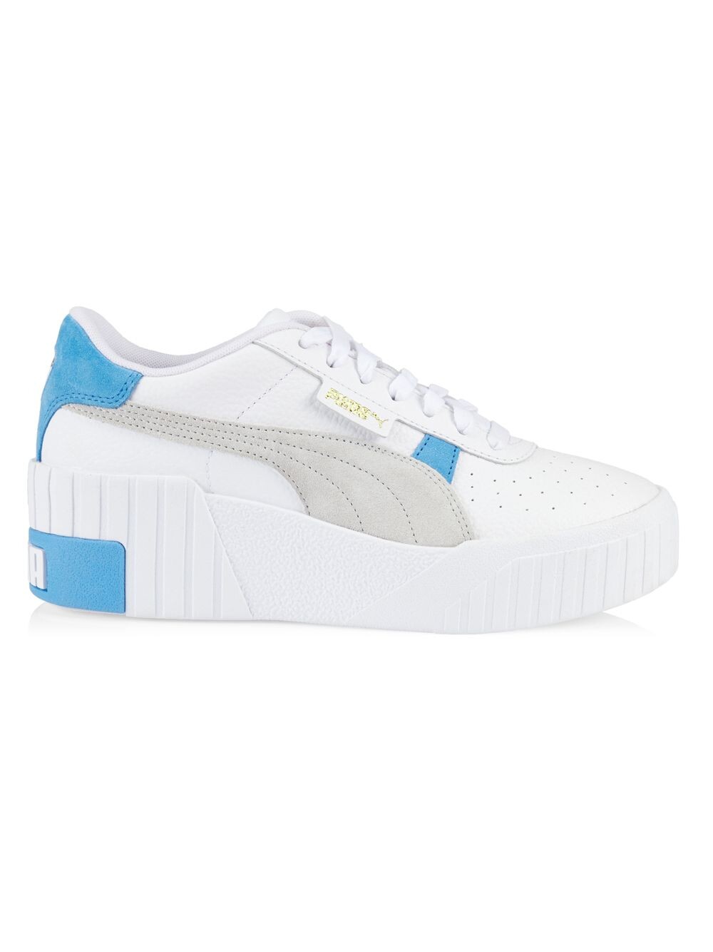 

Женские кожаные кроссовки Cali на танкетке Puma, белый