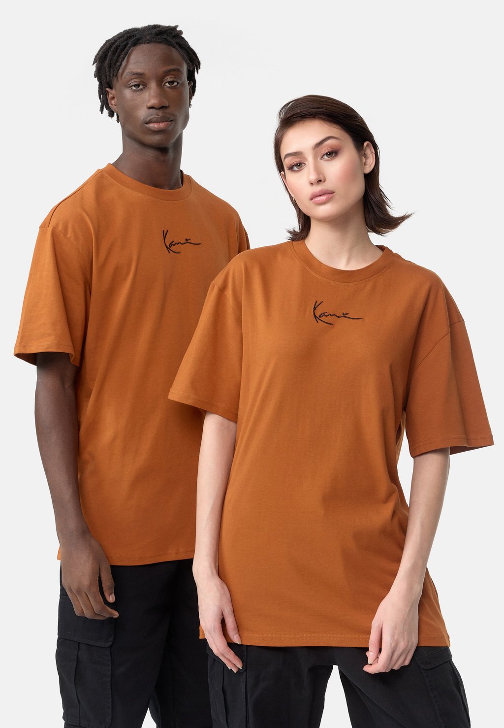 Базовая футболка Karl Kani, коричневый базовая футболка коричневый