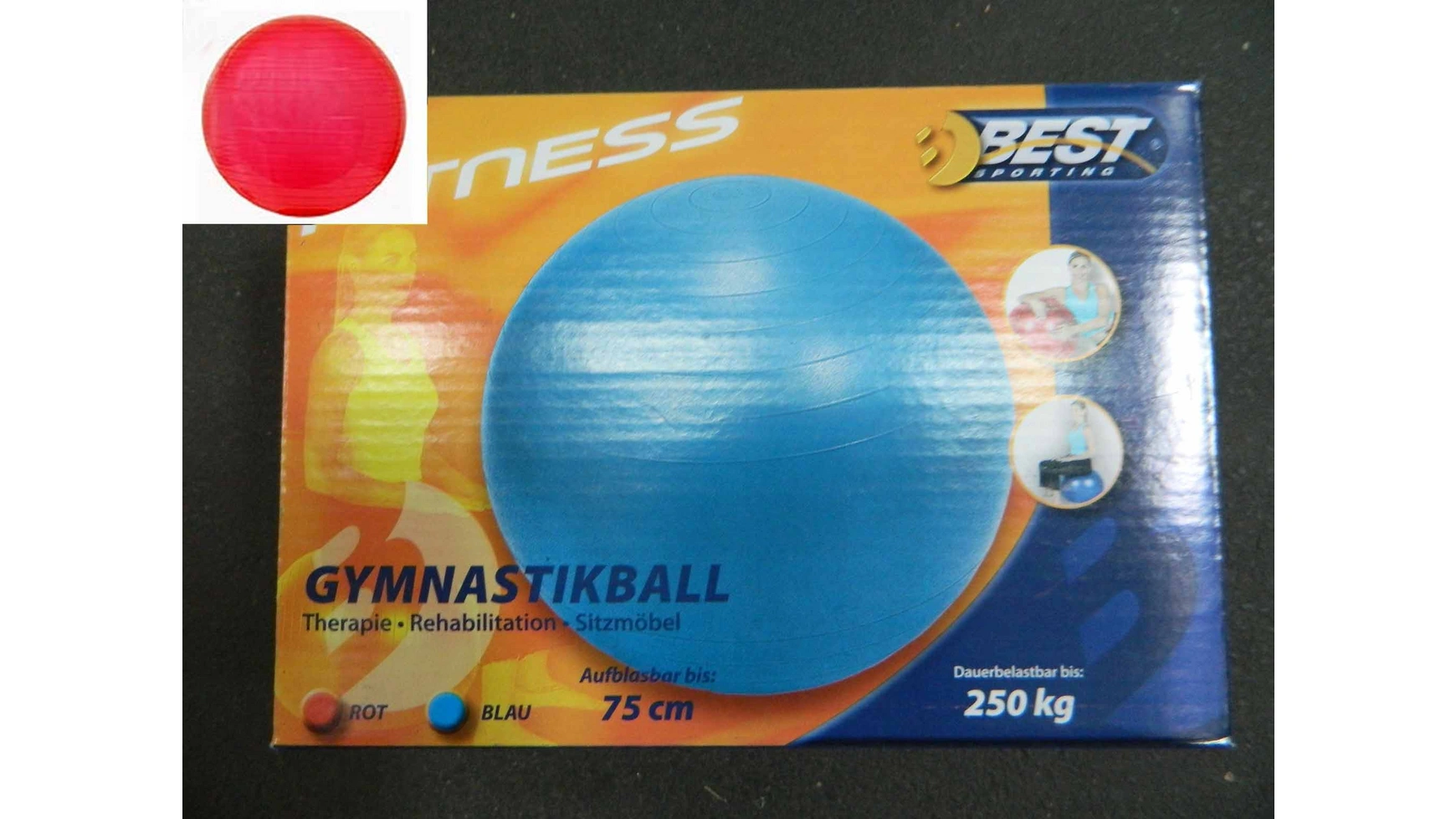 Best Гимнастический мяч 75 см. мяч гимнастический demix 15 см голубой размер без размера