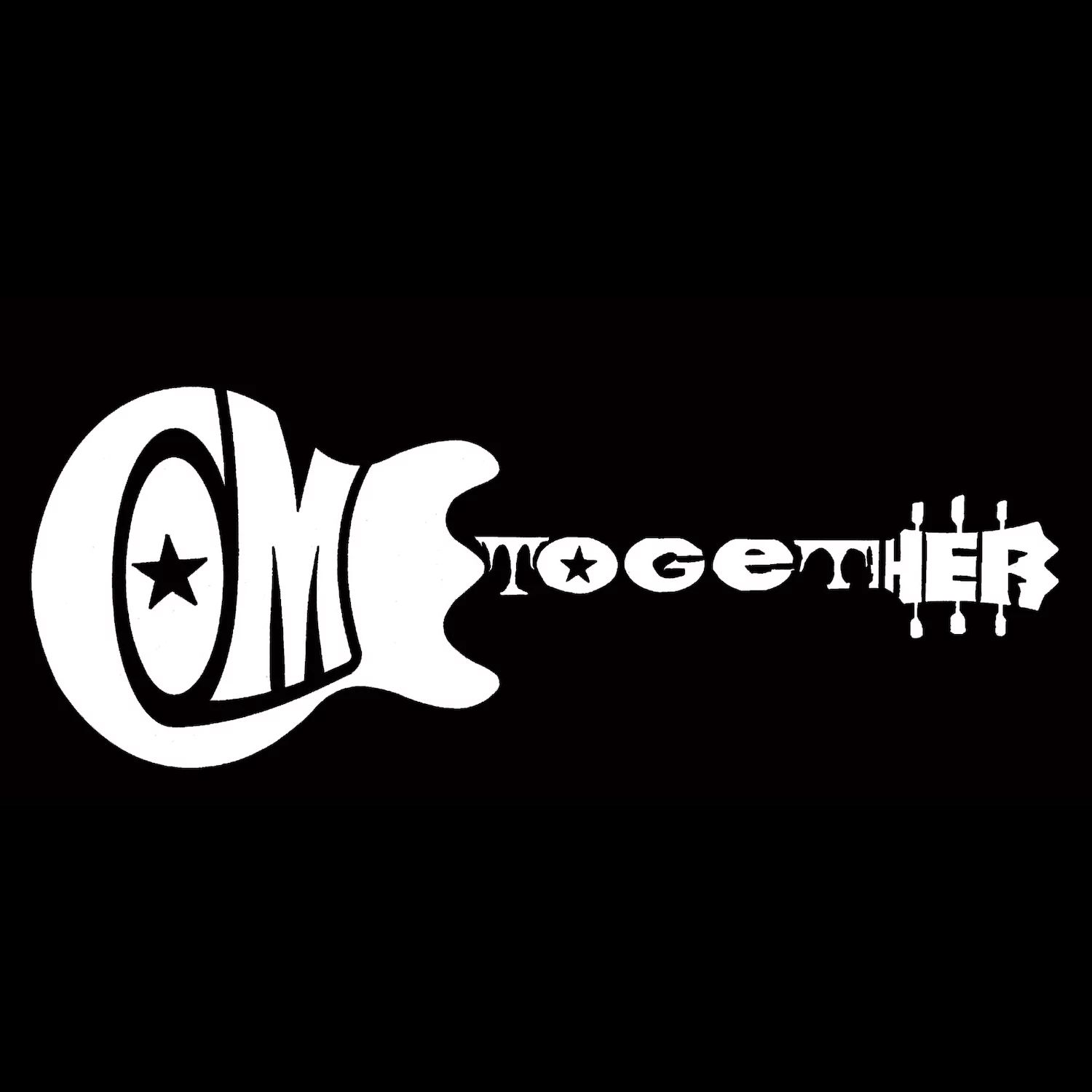 Come Together — мужская толстовка с круглым вырезом Word Art LA Pop Art