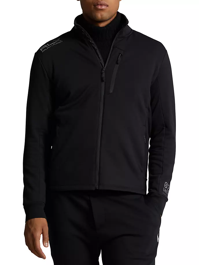 

Куртка узкого кроя из технического флиса Rlx Ralph Lauren, черный