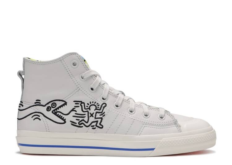 

Кроссовки Adidas KEITH HARING X NIZZA HIGH RF 'POP ART', белый, Белый;серый
