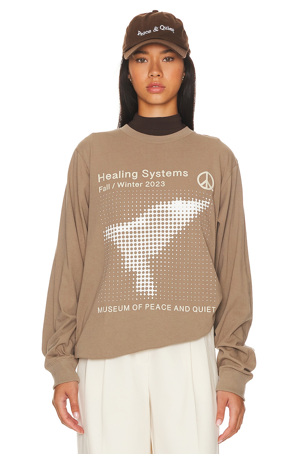 Футболка Museum of Peace and Quiet Healing Systems Long Sleeve T-shirt, цвет Clay different kinds of flower clay based tutorial book handmade diy clay textbook manual production course of clay