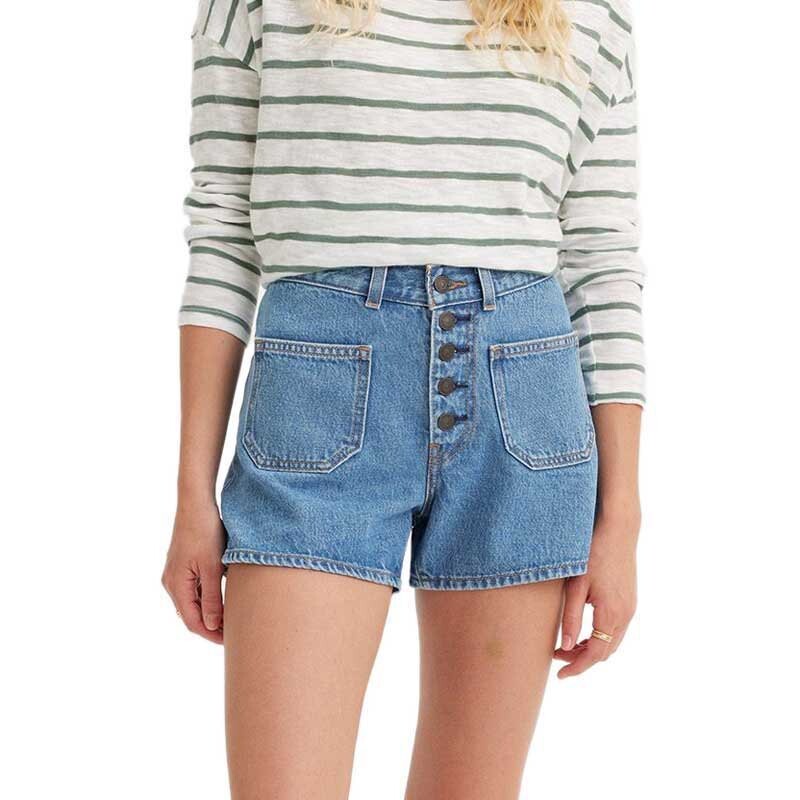 Шорты Levi´s 80S Mom Patch Pocket Regular Waist Denim, синий